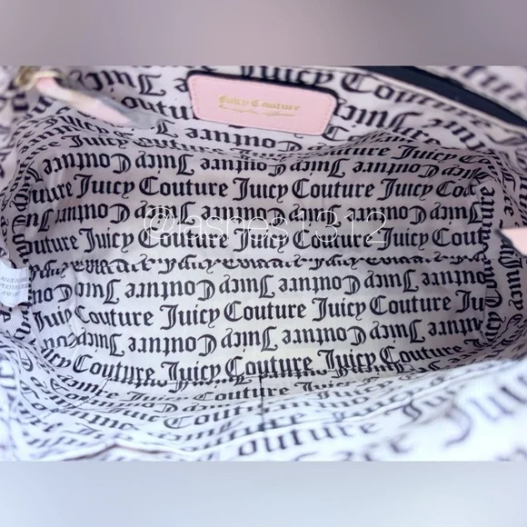 JUICY COUTURE Bag East Side West Side Satchel & Wallet Set - Pink Macaroon - Picture 6 of 12